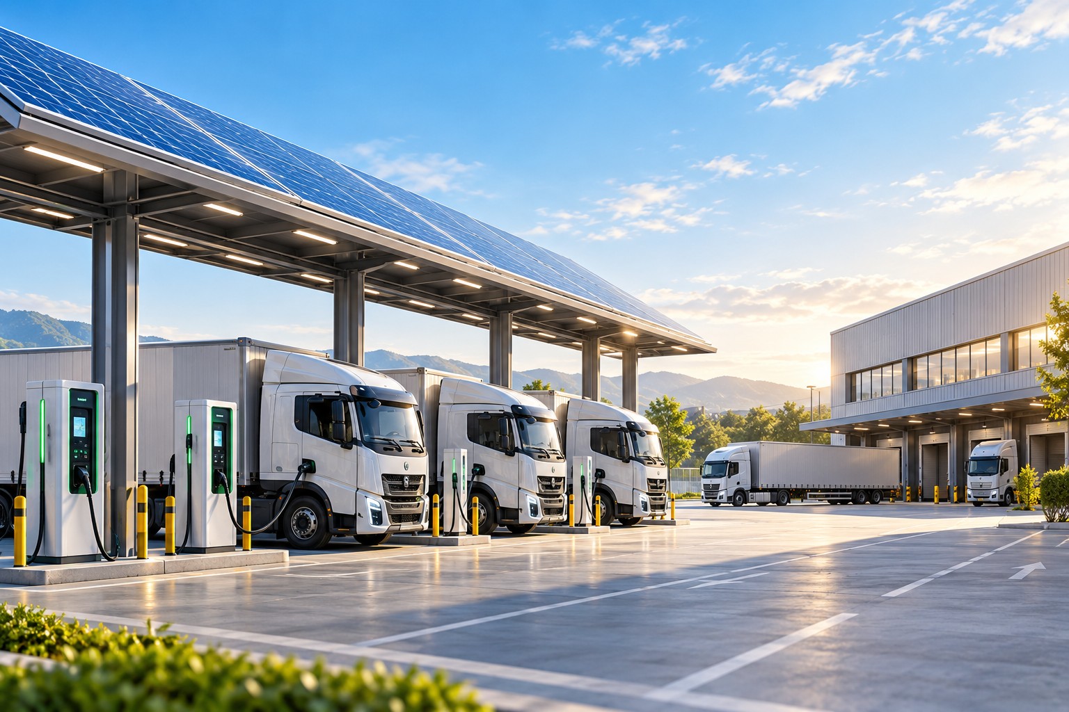 การติดตั้งสถานีชาร์จภายในพื้นที่ของตนเอง หรือ On-site Fleet Charging ช่วยให้สามารถวางแผนการชาร์จได้สอดคล้องกับรอบการขนส่งของรถแต่ละคัน